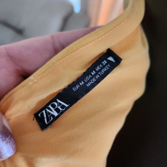 Zara CUT OUT LINEN DRESS size M - Picture 8 of 9